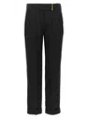 Tom Ford Metal Bar Detailed Straight-leg Pants