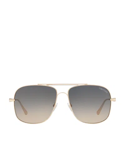 Tom Ford Metal Ft0669 Sunglasses In Blue