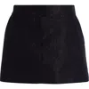 Tom Ford Metallic Bouclé Miniskirt In Combo Black/blue