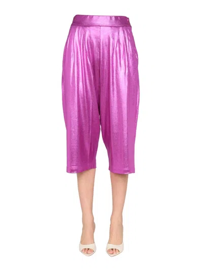 Tom Ford Metallic Effect Bermuda Shorts In Pink