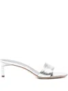 Tom Ford Lizard-effect Metallic Leather Mules In Multi