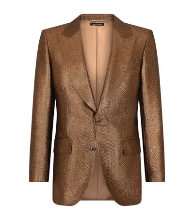 Tom Ford Metallic Jacquard Dyllan Blazer