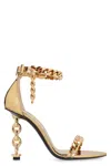 Tom Ford 100mm Metallic-effect Sandals In Gold
