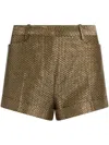 Tom Ford Tweed Wool-blend Hot Shorts In Green