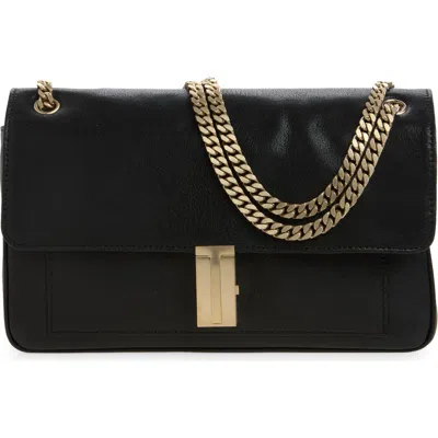 Tom Ford Mia Chain Shoulder Bag In Black