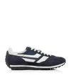 Tom Ford Mick Suede-trimmed Sneakers In Blue