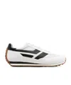 Tom Ford Low-profile White Sneakers With Black Leather Accents In White
