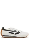 Tom Ford Low-profile White Sneakers With Black Leather Accents In White