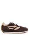 Tom Ford Mick Leather-trimmed Suede And Mesh Sneakers In Brown