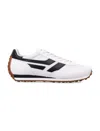Tom Ford Mick Suede And Mesh Sneakers Shoes In Optic White