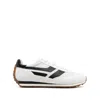 Tom Ford Low-profile White Sneakers With Black Leather Accents In White