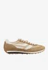 Tom Ford Round Toe Low-top Sneakers In Beige