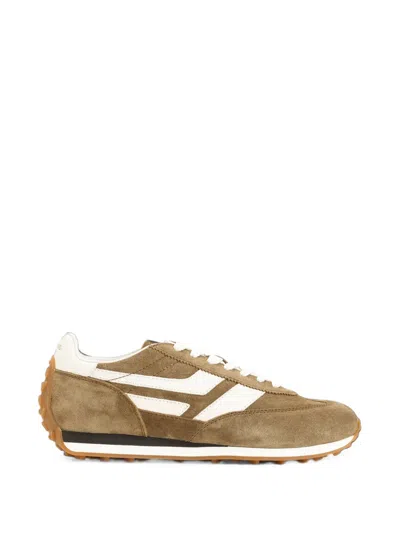 Tom Ford Fleece-lined Retro Running Shoes In Brown