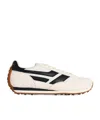 Tom Ford Low-profile White Sneakers With Black Leather Accents In White