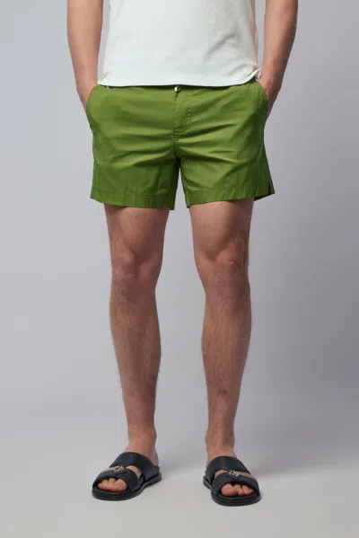 Tom Ford Micro Compact Poplin Swim Short | Bss001-fmn067 | Artichoke Green