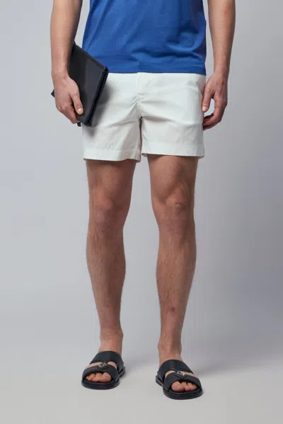 Tom Ford Micro Compact Poplin Swim Short In White