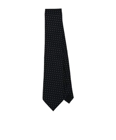 TOM FORD MICRO DOT ON WEAVE SILK TIE