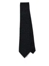 Tom Ford Micro Dot On Weave Silk Tie Accessories