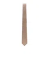 Tom Ford Micro Check Mini Tie 6cm In Purple