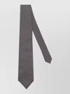 Tom Ford Micro Pattern Silk Tie Straight Shape In Black