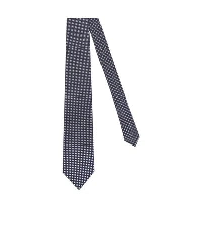 Tom Ford Micro Pattern Tie In Black
