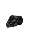 Tom Ford Micro Pattern Tie In Black
