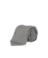 Tom Ford Micro Pattern Tie In Gray