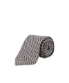 Tom Ford Micro Pattern Tie In Gray