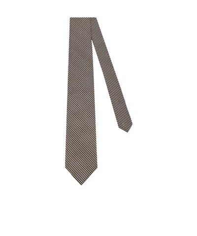 Tom Ford Micro Pattern Tie In Multi