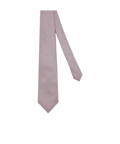 Tom Ford Micro Pattern Tie In Pink
