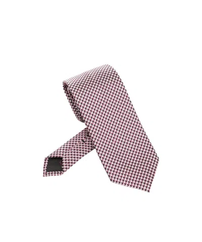 Tom Ford Micro Pattern Tie In Pink
