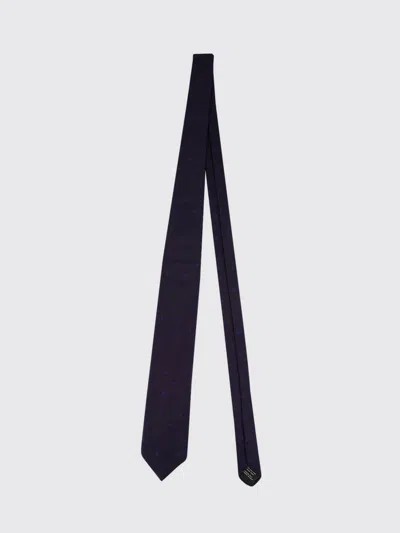 Tom Ford Micro Polka Dot Patterned Tie In Pure Silk In Blue