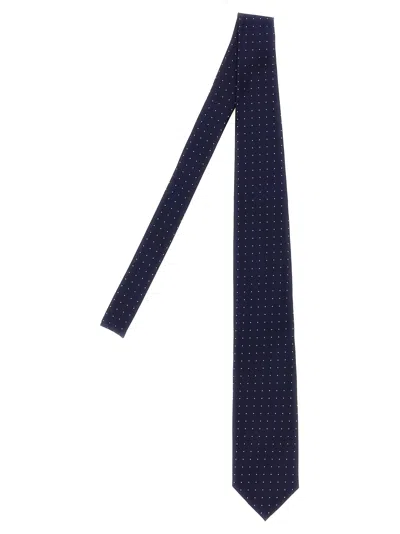 Tom Ford Micro Polka Dot Tie In Green