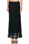 Tom Ford Micro Sequins Evening Skirt In Black