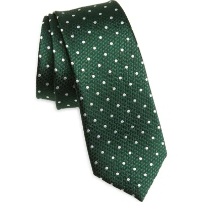 Tom Ford Microdot Silk Jacquard Tie In Green