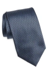 Tom Ford Microhoundstooth Silk Tie In Blue