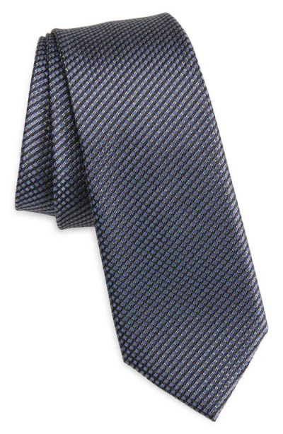 Tom Ford Micropattern Jacquard Mullberry Silk Tie In Purple
