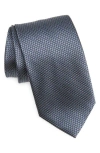 Tom Ford Micropattern Jacquard Silk Tie In Gray