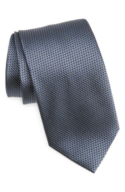 Tom Ford Micropattern Jacquard Silk Tie In Gray