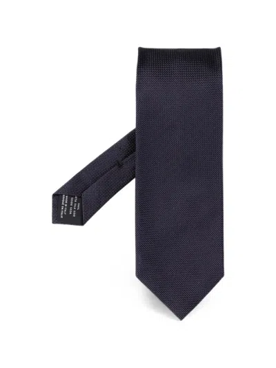Tom Ford Micro-pattern Silk Tie In Green