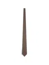 Tom Ford Textured Pattern Tie In Brown