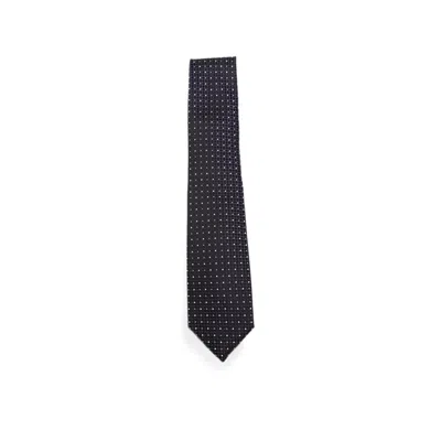 Tom Ford Micro-patterned Silk Necktie In Blue