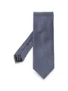 Tom Ford Micro-patterned Silk Tie In Blue