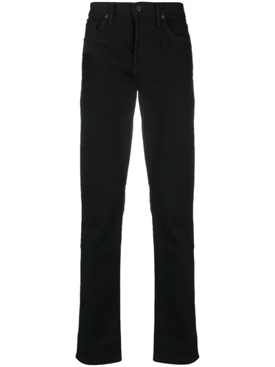Tom Ford Denim Jeans With Belt Loops And Five-pocket Style In Black