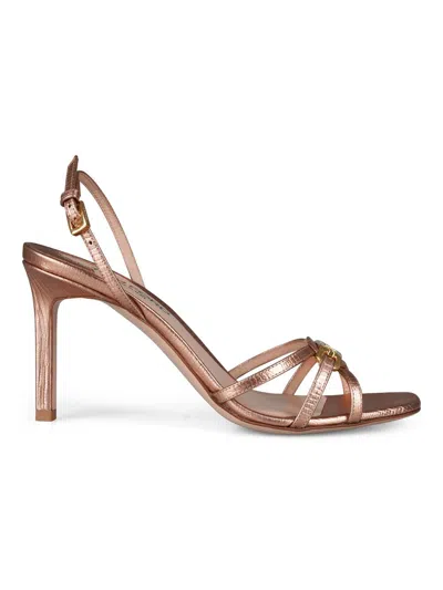 Tom Ford Mid Heel Sandals In Gold