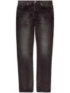 Tom Ford Mid-rise Slim-fit Jeans In Black