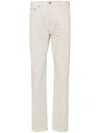 Tom Ford Standard Fit Twill Denim Jeans In Neutrals