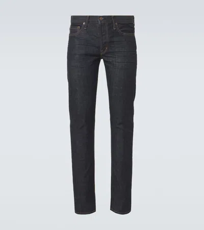 Tom Ford Mid-rise Slim Jeans In Blue
