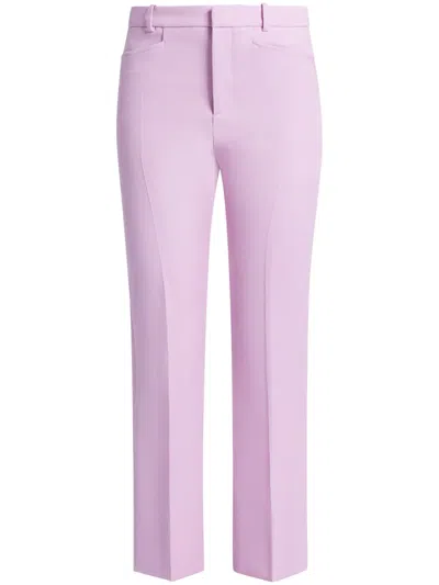 Tom Ford Wool-blend Slim Pants In Pink