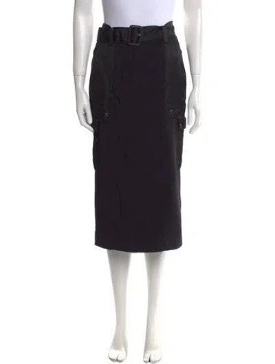 Pre-owned Tom Ford Midi Length Skirt In Black